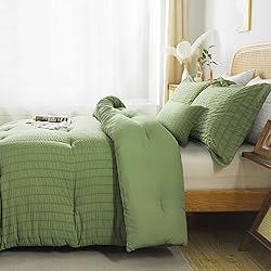 Cosybay Sage Green King Comforter Set - 3 Pieces