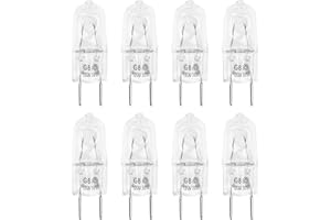 brougetme 8-Pack 6912A40002J Microwave Lamp Halogen Light Bulb 120V 50W G8 Compatible with LG Kenmore Wall Oven Light Bulb Replacement