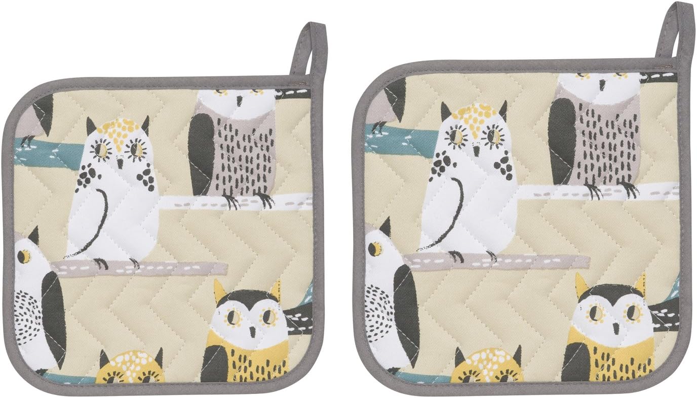 Now Designs Basic Potholders, Provencal Yellow, Set of 2: Home & Kitchen