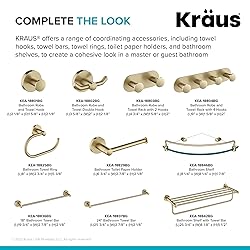 KRAUS Elie Bathroom Robe and Towel Rack with 4