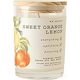 Leoben Co. | B.B. Wellness Scented Candle | Hand-Poured Vegan Soy Wax | Made in Small Batches | 40 Hours Burn Time | 9 oz | Infused with Natural Essential Oils | (Sweet Orange Lemon)