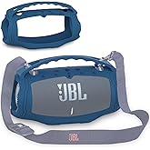 JCHPINE Silicone Cover Case for JBL Xtreme 4 Portable Bluetooth Speaker, Protective Skin Holder for JBL Xtreme 4 Portable Bluetooth Speaker Accessories (Only Case) (Blue)