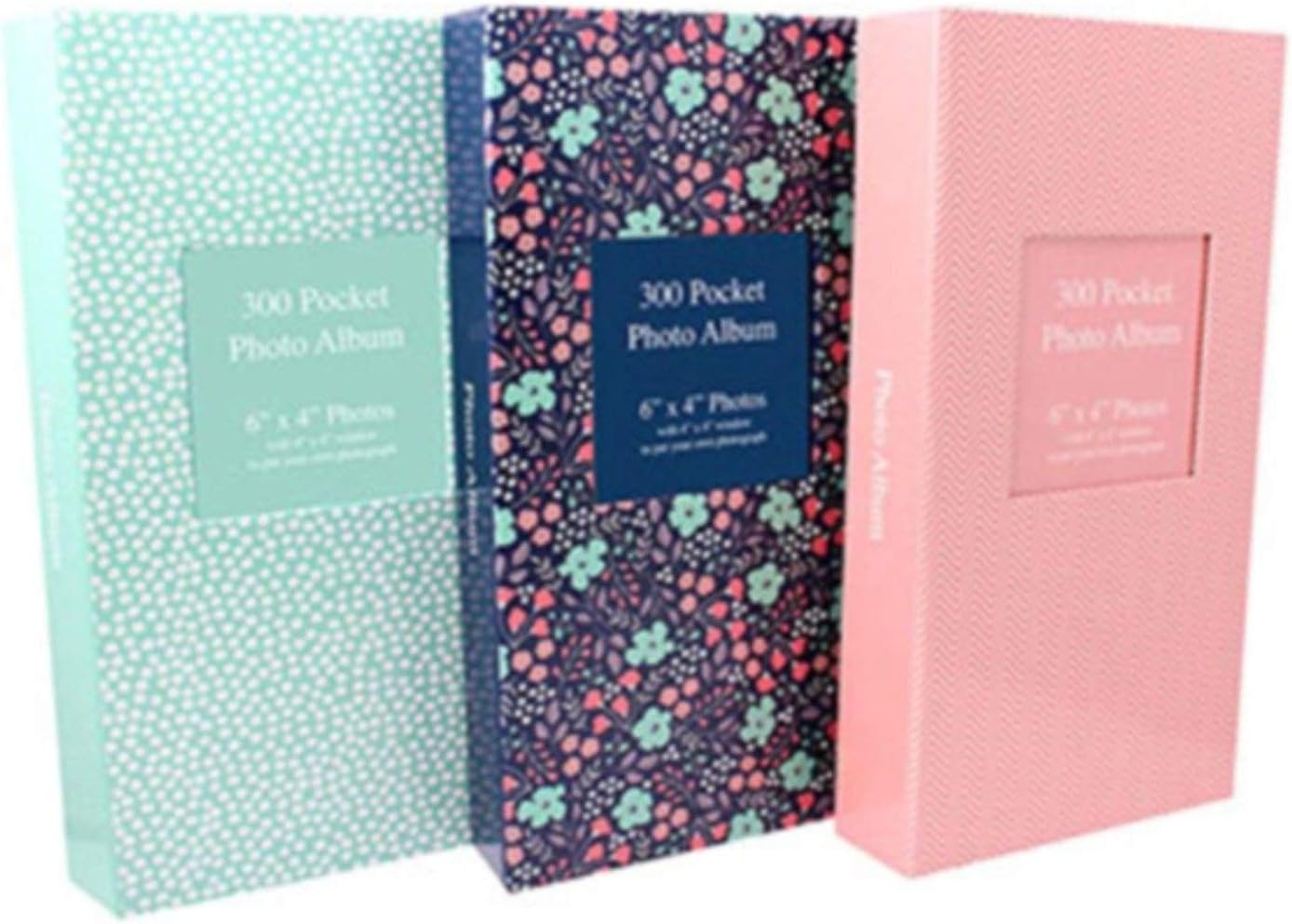 JMS PHOTOS Pink Little Spots Design 6" x 4" 300 Pocket Photo Album