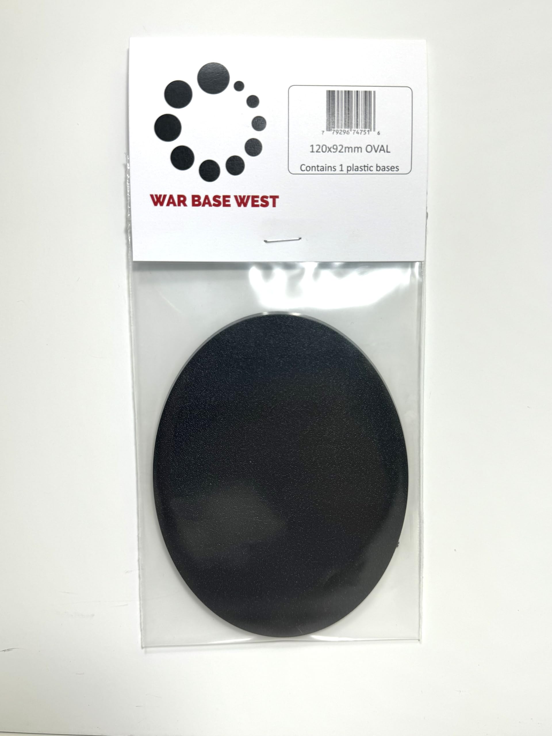View 1 of 120mm x 92mm Large Oval Base Used for Warhammer 40k & AoS Games Riptide