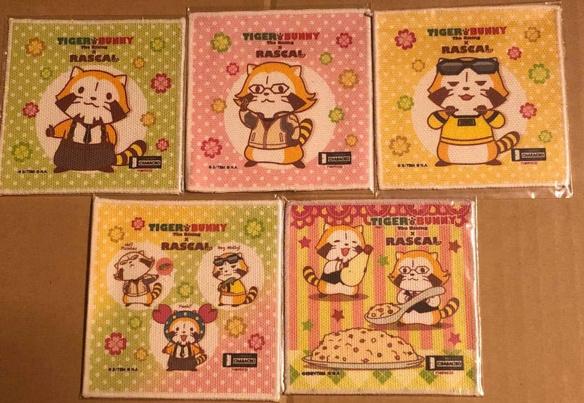 Amazon Co Jp Tiger Bunny ラスカル コースター 虎徹 バーナビー ライアン タイバニ キャラクロ ホビー 通販