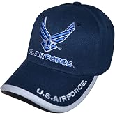 Icon Sports Group US Air Force Hat Official Licensed Military Cap, Unisex Embroidered Blue Military Baseball Cap, One Size