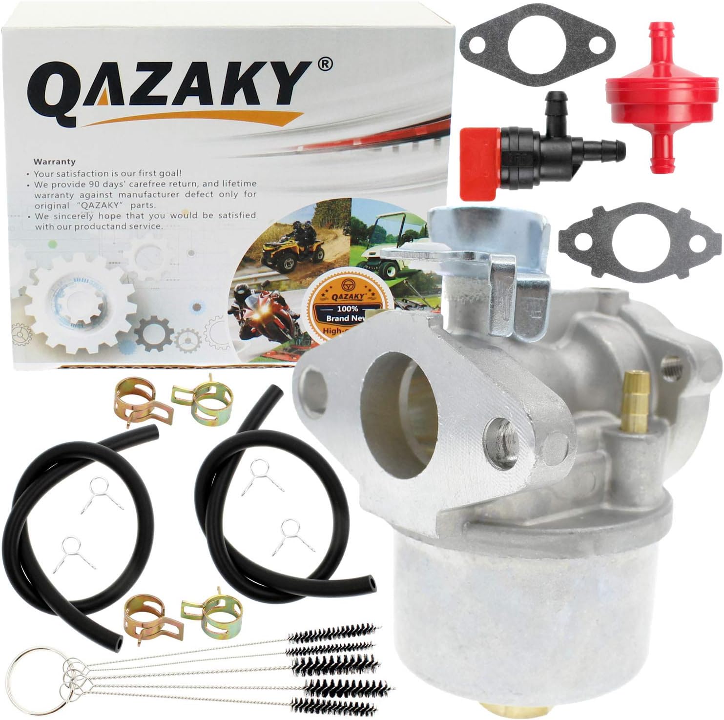 QAZAKY Carburetor Kit Replacement for Briggs & Stratton Lawn Mower