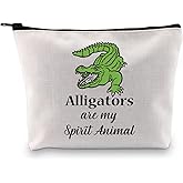 GJTIM Alligator Gift Alligator Themed gift Alligator Lovers Bag Alligators Are My Spirit Animal Travel Makeup Pouch (Spirit Alligators Bag)