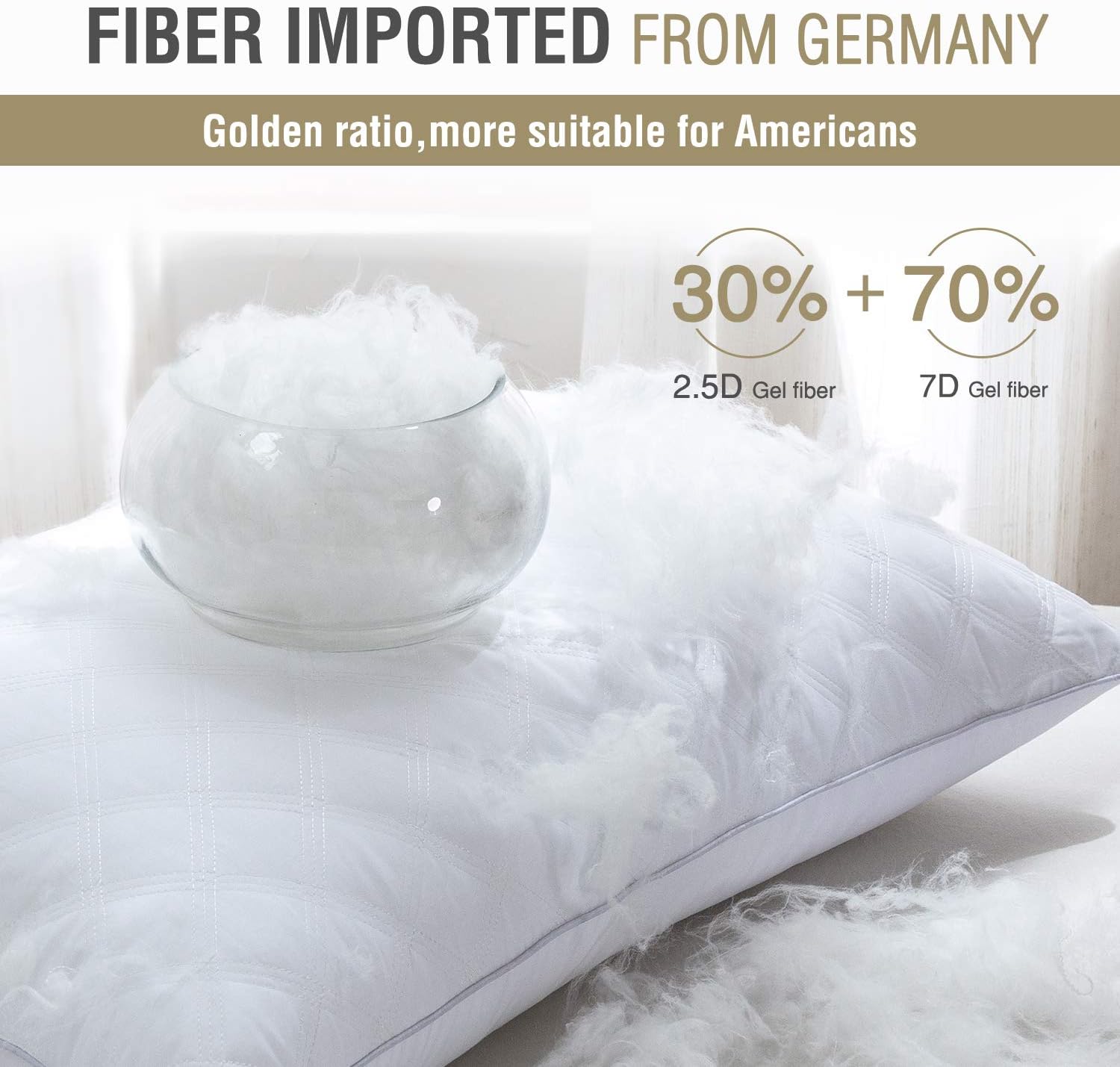 SORMAG Bed Pillows for Sleeping Set of 2, King Size 20 x 36 Inches, Luxury Hotel Collection Gel Pillows 2 Pack, Hypoallergenic Pillow for Side and Back Sleeper: Home & Kitchen
