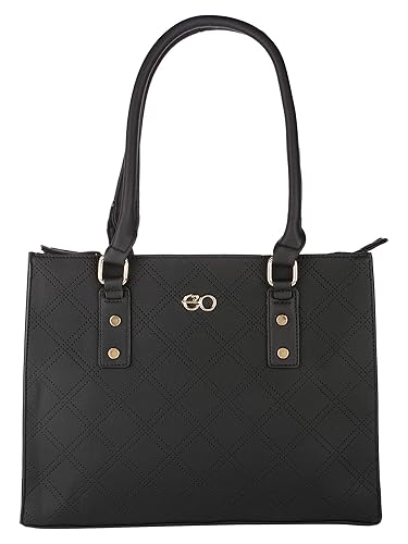 E2O Fashion Black Satchel Handbag