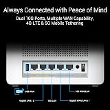 ASUS ZenWiFi BQ16 Quad Band WiFi 7 Mesh 25Gbps 4000 sq ft Dual 10G Ports view 4