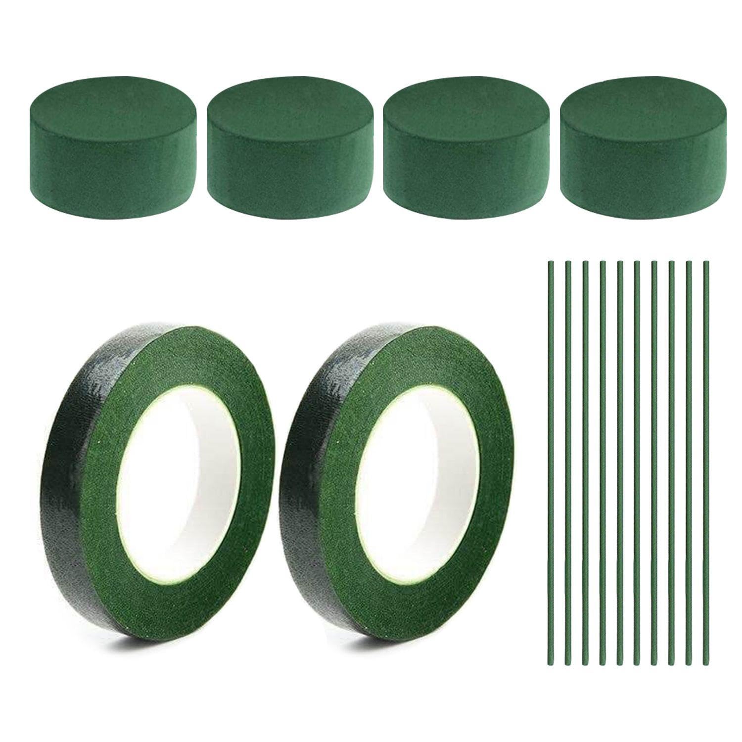 4 Pieces Of Floral Foam Blocks, 2 Rolls Of Tape, 10 Flower Poles, Flower Arrangement Supplies, Diy Bouquet Kit, Floral Tray