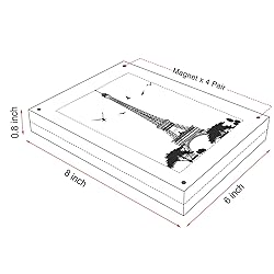 AMEITECH Acrylic Photo Frames 6x8'',Magnetic
