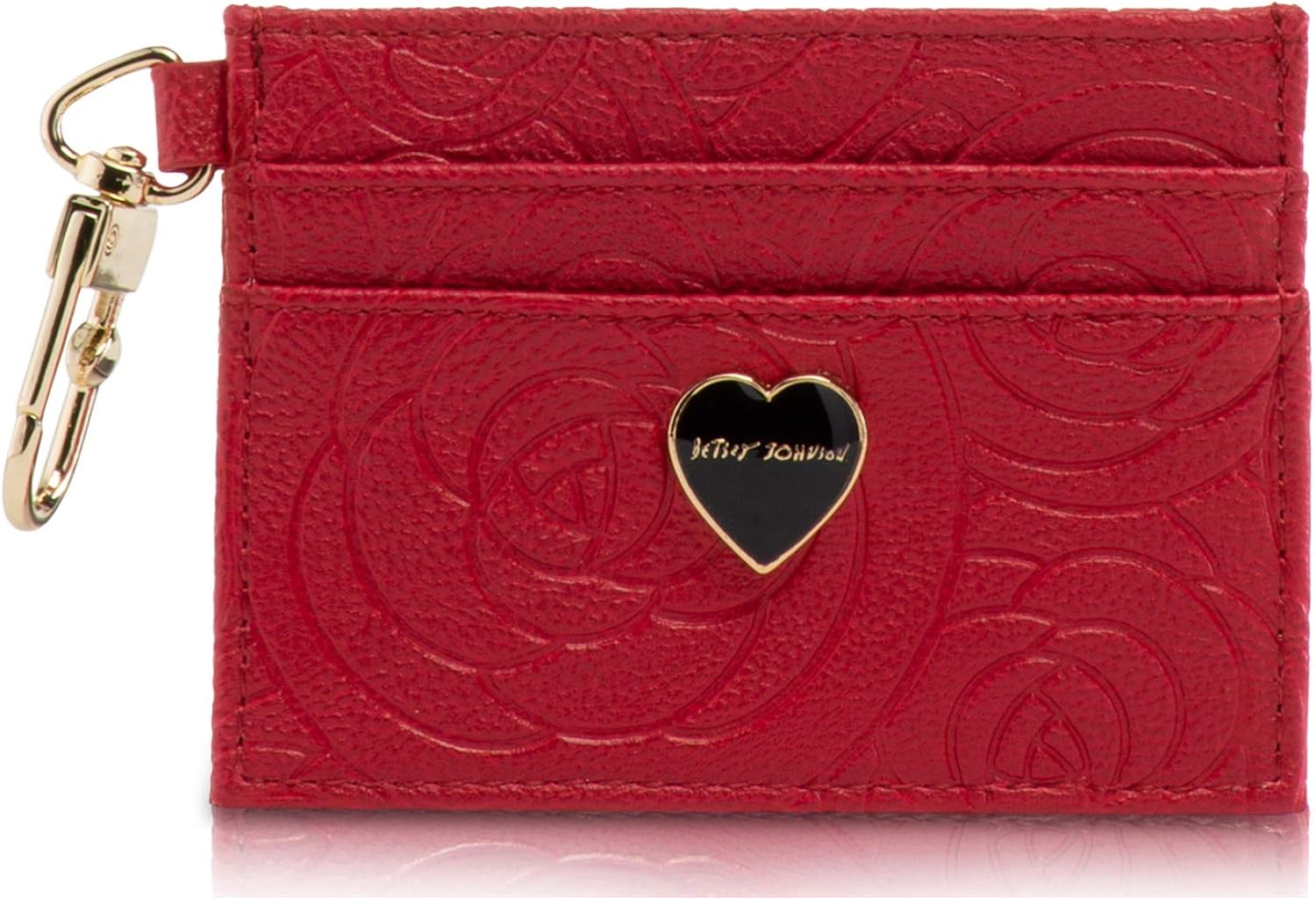 Betsey Johnson Key Ring Credit Card Case ID Holder Purse