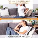 LyfeFocus Acupressure Mat & Pillow Set with Travel Bag Black White view 5
