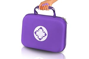 MONOKI 300PCS Home First Aid Kit for Hiking Car Home Emergency Kit First Aid Multiple Purpose Case Outdoor Backpacking Gear for Disaster Preparedness Purple