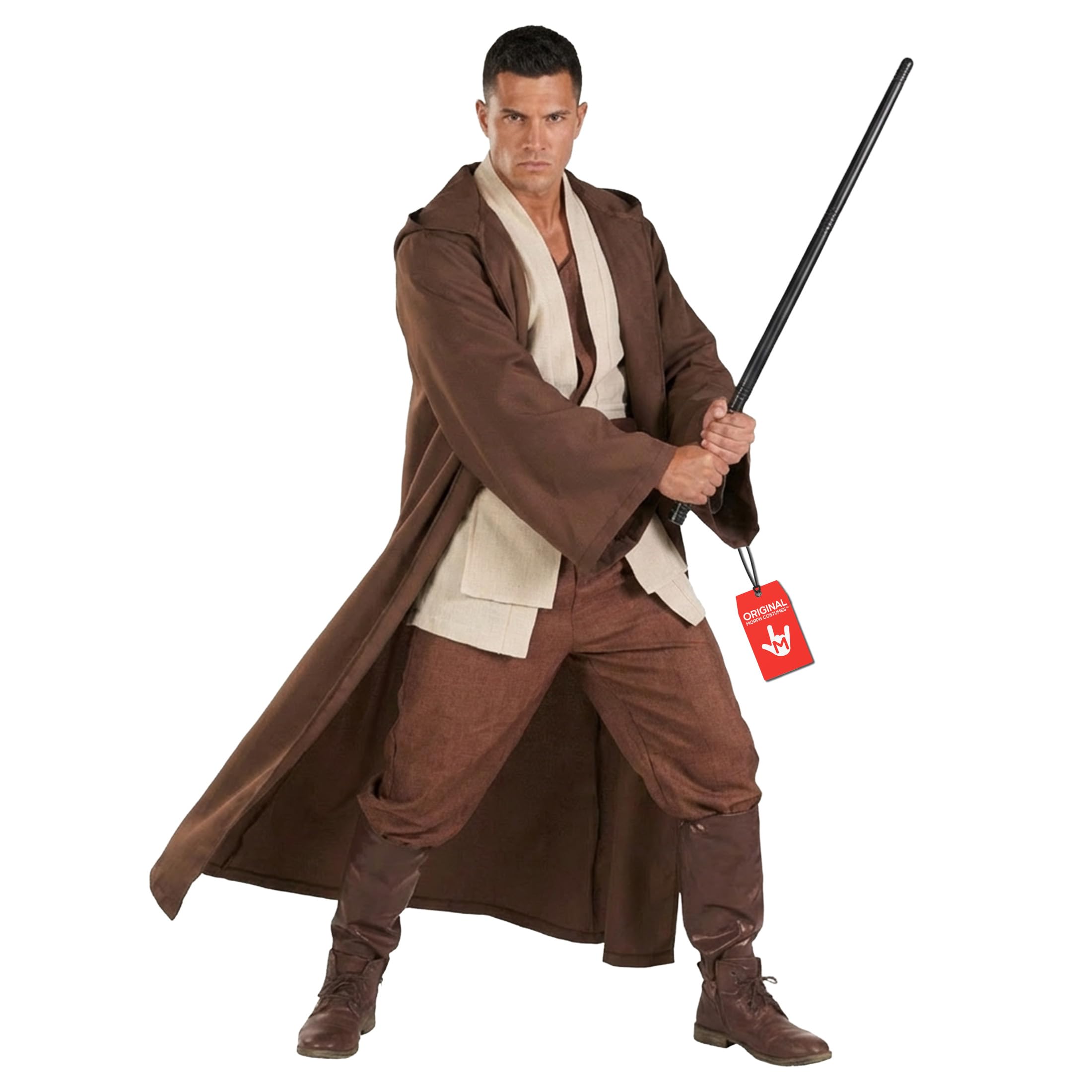 Morph Costumes Star Fantasy Hooded Robe Halloween Costume for Men, Space Cosplay Outfit, Adult Dress-Up Apparel, Large