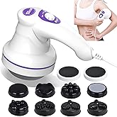 TOTO81JXM Electric Cellulite Massager – Body Sculpting Machine with 8 Massage Heads, Lymphatic Drainage & Skin Tightening for Belly Stomach Leg, Lipo Roller Massager After Surgery, Adjustable Speed.