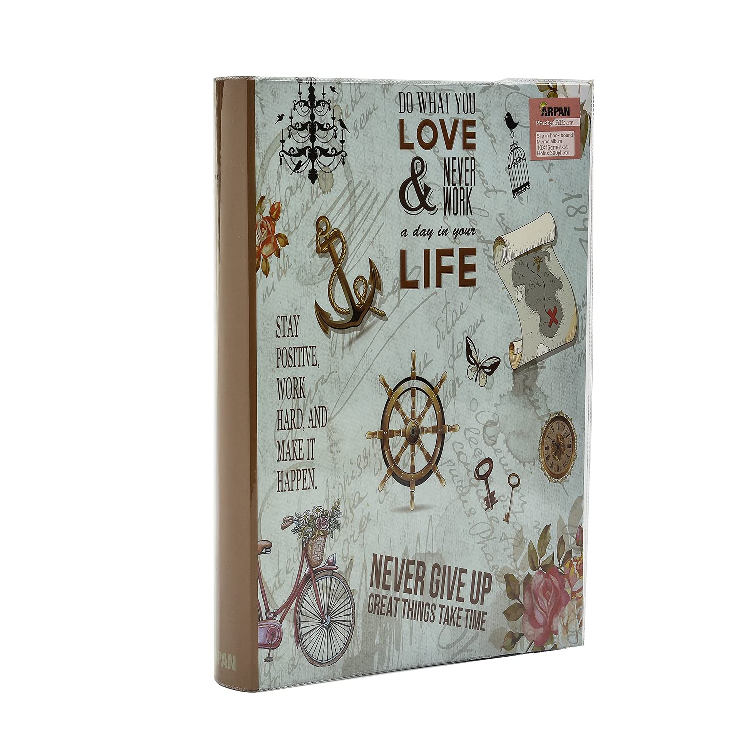 Arpan Photo Album Slip In Case Memo Photograph For 300 x 4 x 6 Inch / 10x15 cm Picture (AL-2454)