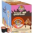 Crazy Cups Creamy Caramel Latte Pods, Rich & Velvety Caramel Latte, Single Serve Caramel Latte Pods for Keurig K Cup Brewers, 22 Count