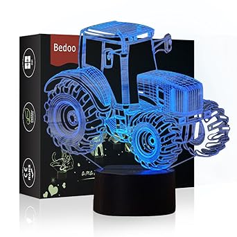 HeXie LED Nacht Lichter 3D Illusion Nachttisch Lampe 7 Farben ändern Schlafen Beleuchtung Smart Touch Button Nette Geschenk W