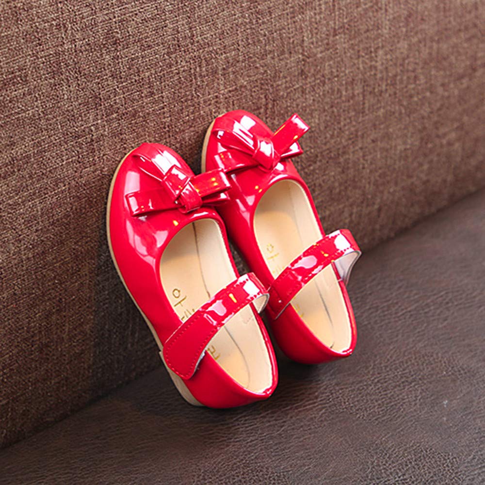 girls red ballerina shoes