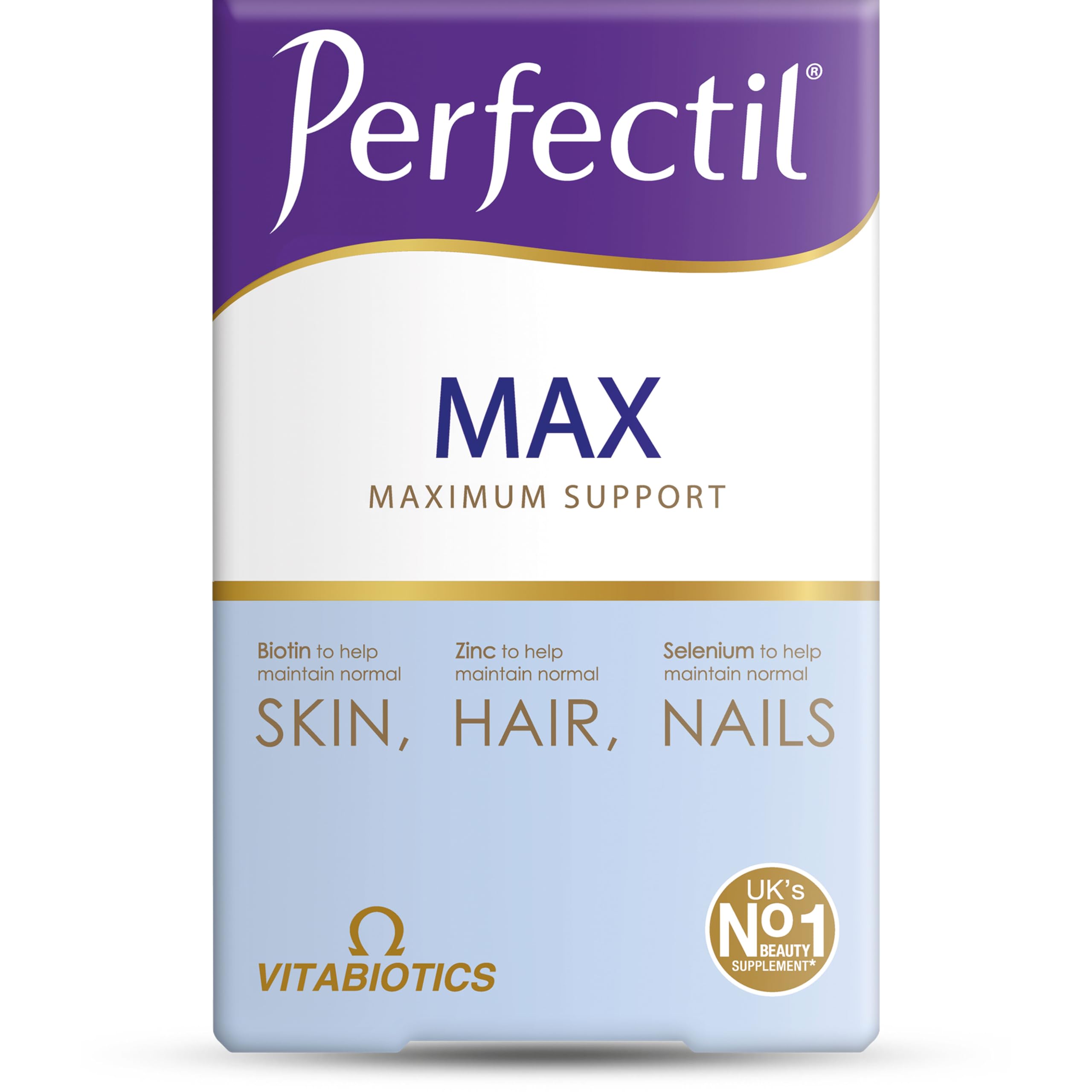 Perfectil Max Tablets, Maximum Support Formula for Skin Hair and Nails, By Vitabiotics