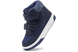 BMCiTYBM Toddler Snow Boots Boys Girls Winter Warm Shoes High Top Outdoor Sneakers for Cold Weather