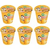 Buldak Ramen Noodles Cheese Flavor - 6 Pack Cup Noodles, Korean Spicy Hot Chicken Stir Samyang Brand