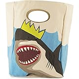 Fluf Classic Lunch, Organic Cotton Lunch Bags (King Shark)