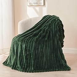 NEWCOSPLAY Super Soft King Blanket Dark Green