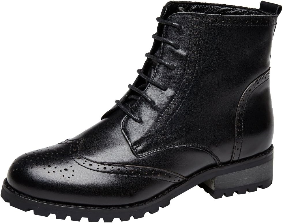 Women's Brogues Ankle High Leather Stylish Boots