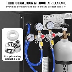 VEVOR CO2 Regulator Gauge with 0-60PSI, Heavy Duty