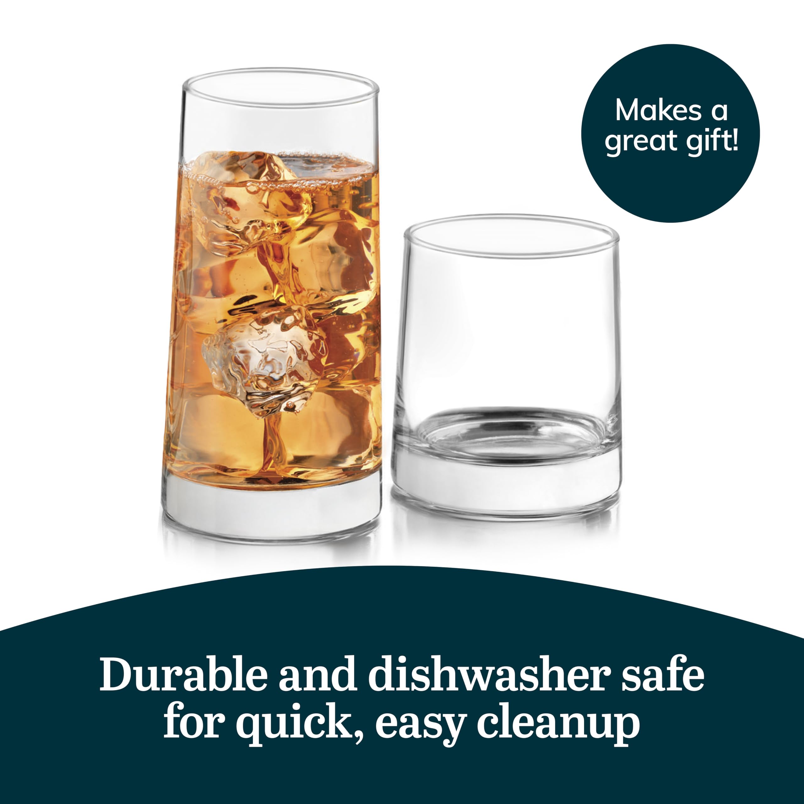 Libbey Cabos 16-Piece Tumbler and Rocks Glass Set