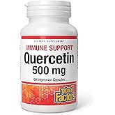 Natural Factors Quercetin - Antioxidant Support Supplement for Respiratory & Lung Health Support - Quercetin Supplement Aids Your Body's Health & Function - 60 Vegetarian Capsules (60 Servings)