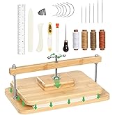 JFNoraiva Book Binding Kits, Bamboo Wood Book Press Suitable for Thin Books, 11 * 7.9 in Bookbinding Press for DIY Bookbindin