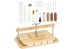 JFNoraiva Book Binding Kits, Bamboo Wood Book Press Suitable for Thin Books, 11 * 7.9 in Bookbinding Press for DIY Bookbindin