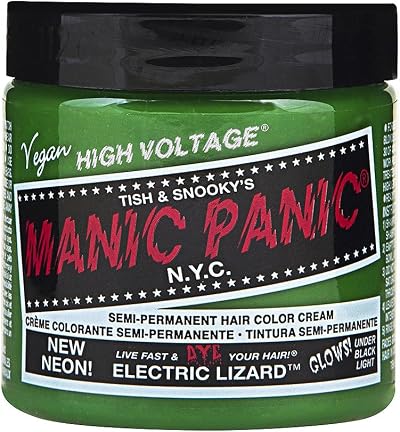 Manic Panic Electric Lizard Semi Permanent Hair Dye 118ml Neon Green