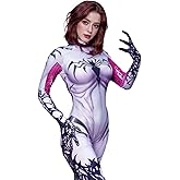 JSKAHAO Costume Cosplay Suit Spandex Bodysuit Halloween Costume Bodysuit with Removable Mask