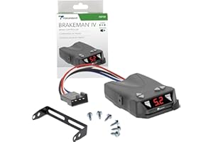 Tekonsha 8507120 Brakeman IV, Time-Delay Brake Controller For Trailers with 1-4 Axles, Compatible with Ford, GM, Chevy, Dodge, RAM, Toyota, Jeep. Wiring harness sold separately.