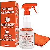 WHOOSH! 2.0 Screen Cleaner Kit - [New REFILLABLE 500ml] Best for Smartphones, iPads, Eyeglasses, TVs, LED, LCD, Computer, Lap