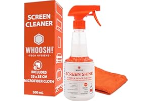 WHOOSH! 2.0 Screen Cleaner Kit - [New REFILLABLE 500ml] Best for Smartphones, iPads, Eyeglasses, TVs, LED, LCD, Computer, Lap