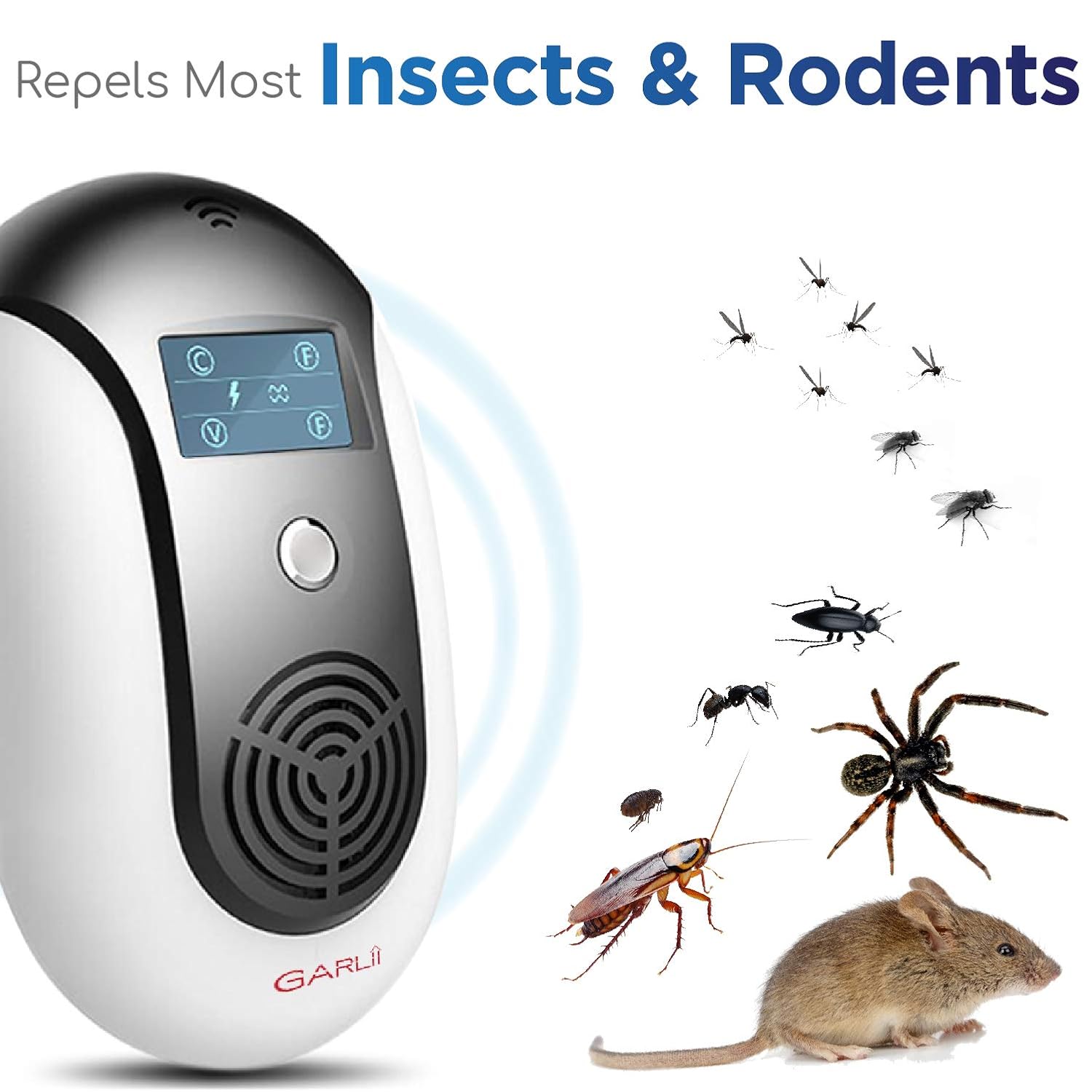 GARLII - Tapón repelente de plagas ultrasónico - Smart ...