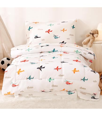 Bacati Noah Tribal Crib Sheets - 2-Pack Cotton Percale Fitted Sheets For Toddler Bed, Mint/Navy