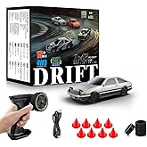 RC Drift Car, 1/43 Mini RC Drift Car with Gyroscope, 2.4GHz Full Proportional Remote Control Cars, 4WD High Speed Racing with