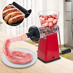 LHS Manual Meat Grinder with Stainless Steel Blades