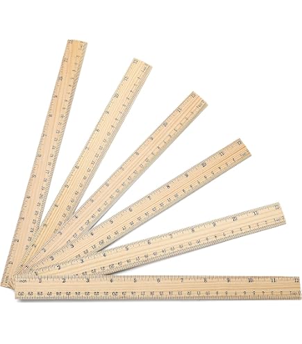 Yardsticks Wooden 10-Pack Wood Double-Sided Meter Sticks - 39 Inch ...