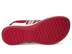 Clarks Women's Casual Sandal, Cherry, 11