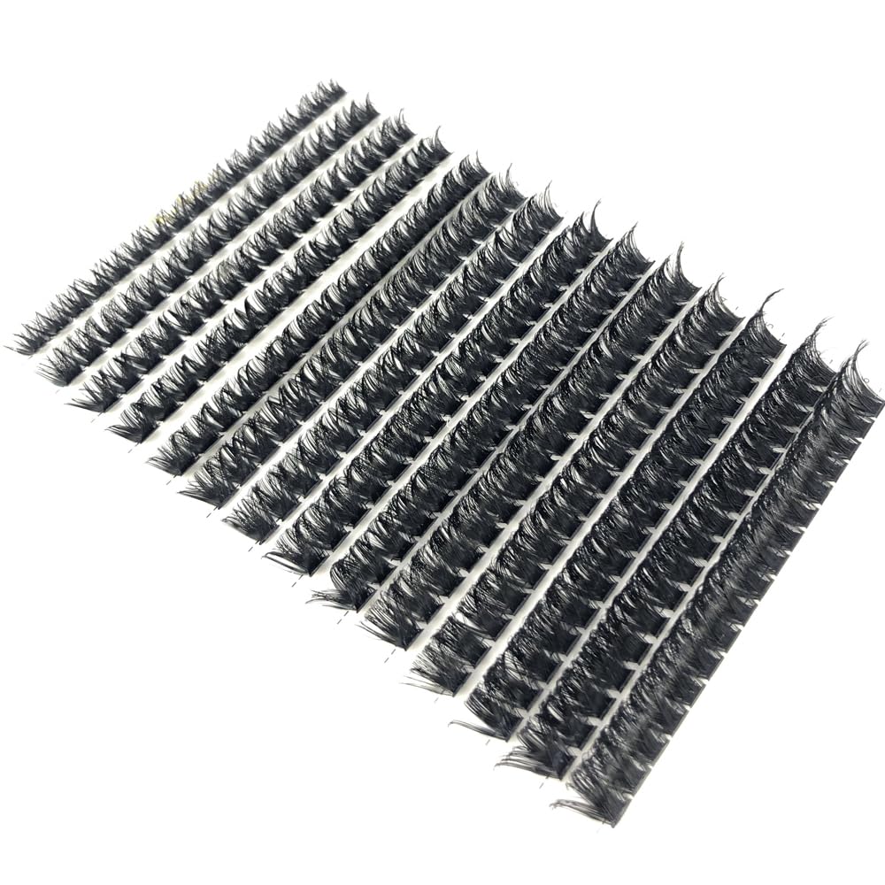 HBZGTLAD 30D/40D/50D/60D/80D /100D Mink Eyelashes 280 Bundles Natural Eyelash extension 3D Russia Volume Individual Eyelash Cluster Makeup Tools Lashes（100D-0.07mm-D Curl-MIX）