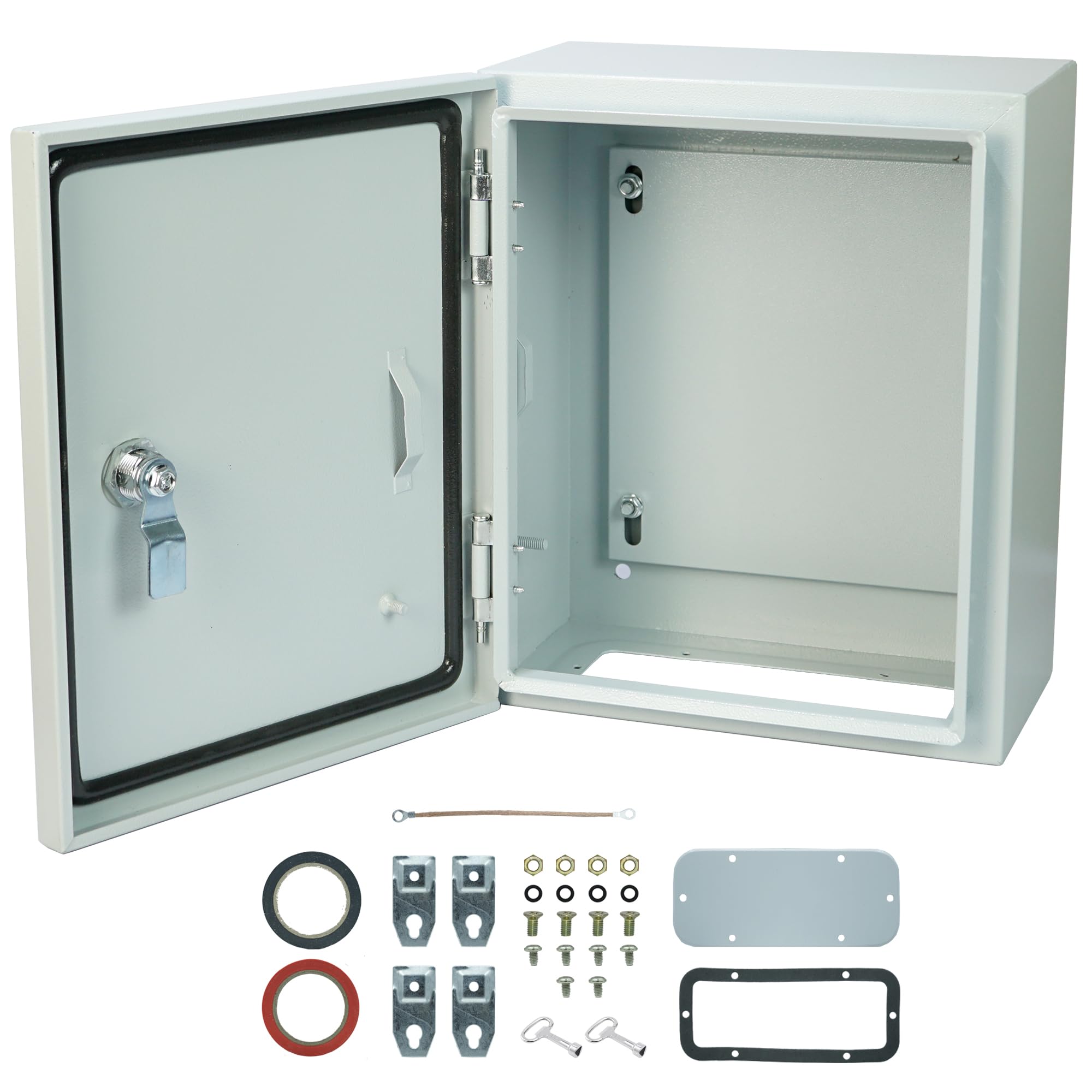 Photo 1 of *MINOR DAMAGE - USED*
Waterproof Electrical Enclosure 12 x 10 x 6'', Electrical Junction Box with Reinforced Lock, Outdoor Electrical Box Weatherproof